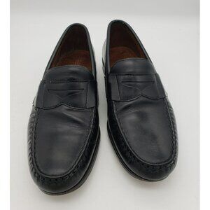 Vintage Allen Edmonds Waldon Black Penny Loafers, Men's 8.5 8 1/2 EEE, USA Made
